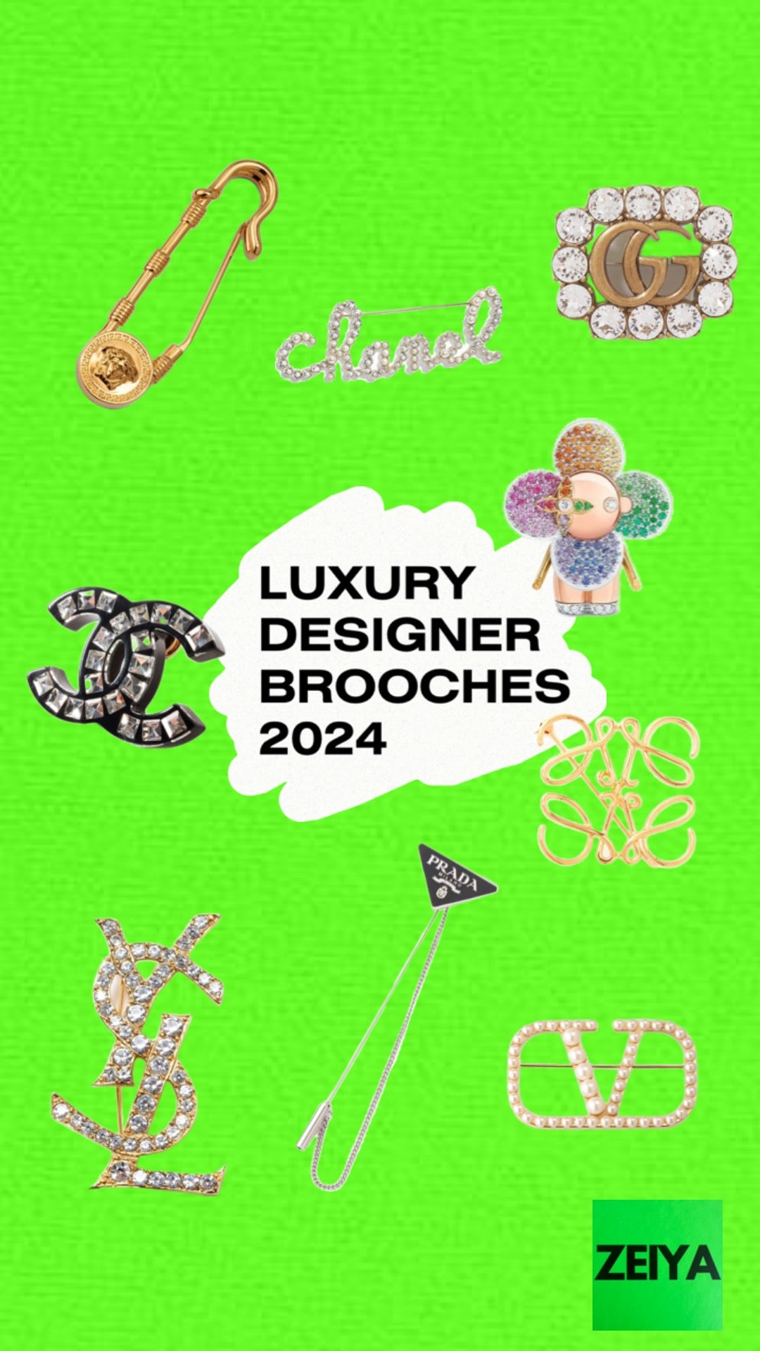 Luxury designer brooches 2024