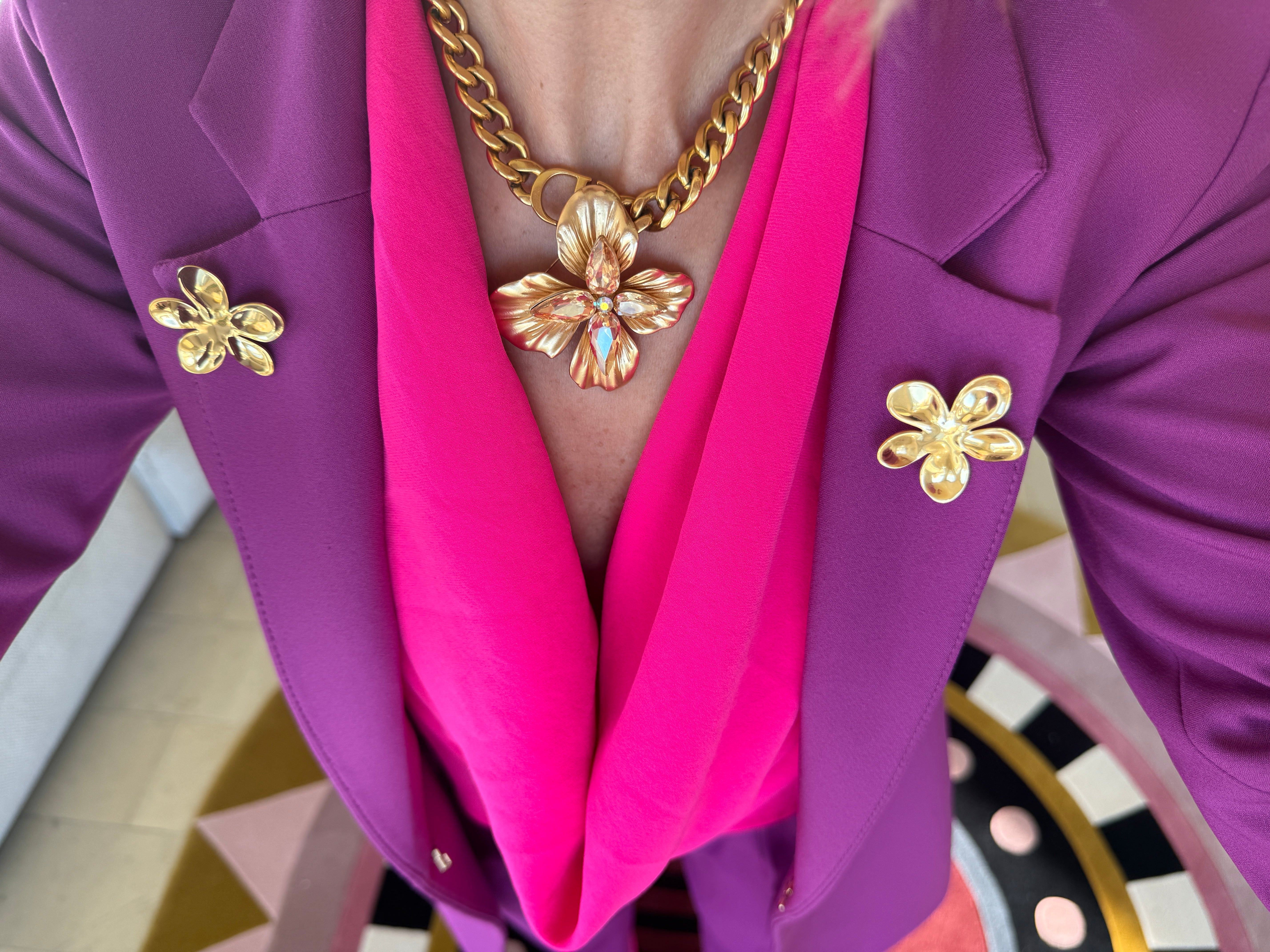 FUN FLOWER BROOCH (GOLD)